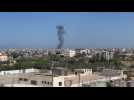 Smoke in Gaza after strike - Label : AFPTV - First images - Category : News