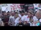 Tel-Aviv : des habitants du kibboutz Kfar Aza manifestent pour la libération des otages