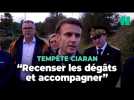 Tempête Ciaran : Emmanuel Macron promet l'état de catastrophe naturelle