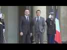 Macron receives Georgian Prime Minister at Elysee Palace