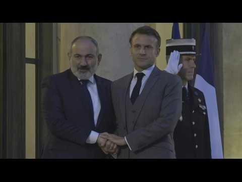Macron receives Armenian Prime Minister at the Elysee Palace