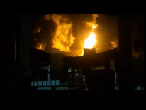 Massive blasts near hospital in northern Gaza Strip