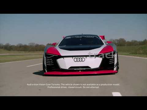 Audi e-tron on track 2023 - Carlos Sainz and the Audi e-tron Vision Gran Turismo