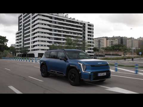 The new KIA EV9 Driving Video