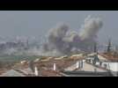 Israeli tank fires and smoke rises over northern Gaza
