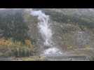 Landslide in Savoie: blasting the cliff blocking the SNCF line
