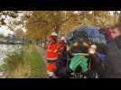 Roubaix : les scaphandriers soignent une écluse du canal
