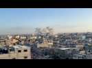 Smoke rises following strike in Gaza - Label : AFPTV - First images - Category : News