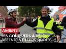 Les coursiers à vélo défendent leurs droits à Amiens