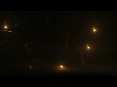 Israeli flares launched over northern Gaza