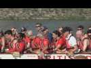 Prince William goes dragon boating in Singapore