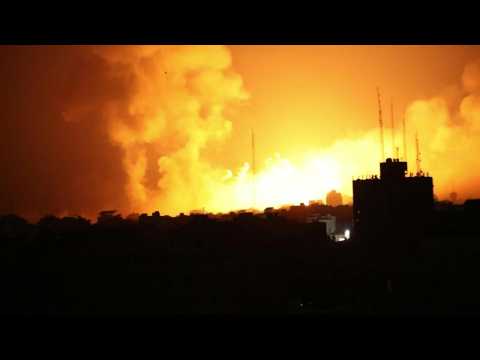 Air strikes hit Gaza City overnight