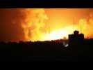 Air strikes hit Gaza City overnight