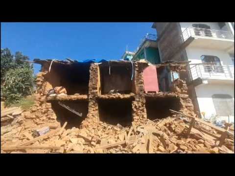 Buildings destroyed in deadly Nepal earthquake