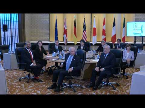 G7 foreign ministers attend first session in Tokyo
