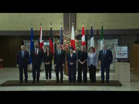 G7 foreign ministers pose for family photo