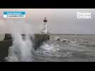 VIDEO. Tempête Domingos : les vagues se déchaînent au port de Saint-Nazaire