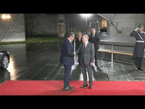 Prime Minister of Morocco Aziz Akhannouch arrives in Berlin for G20 Africa conference