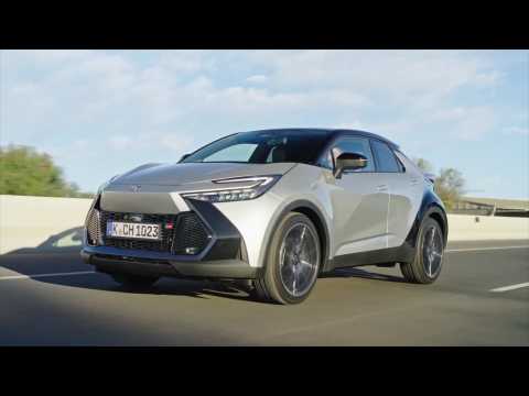 Toyota C-HR Electric Hybrid in Ultimate Silver Driving Video