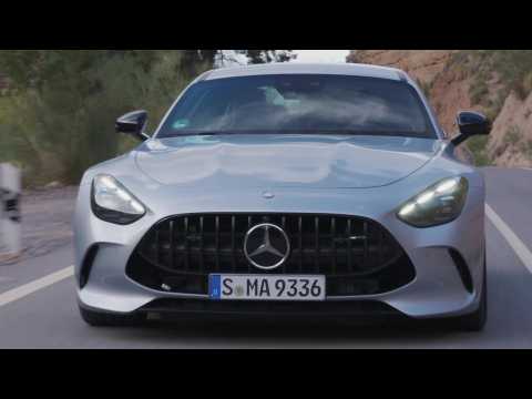 The new Mercedes-AMG GT 63 4MATIC+ Coupe in Hightech Silver Driving Video