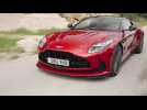 Aston Martin DB12 in Dynamic Hyper Red Driving Video