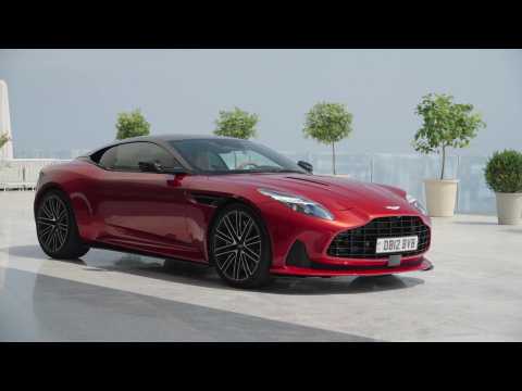 Aston Martin DB12 Exterior Design in Dynamic Hyper Red