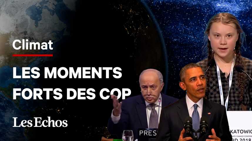Illustration pour la vidéo Climat : les trois moments qui ont marqué les COP 