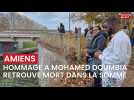 Hommage au jeune Mohamed Doumbia retrouvé dans la Somme à Amiens