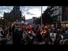 Rouen : manifestation aux flambeaux pour la paix et la solidarité avec Gaza