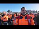 Calais: des centaines de personnes réunies pour manifester contre la fermeture de l'usine Prysmian-Draka