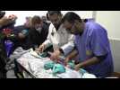 Palestinian medics prepare premature babies for evacuation from Gaza