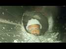 Inde: une caméra pour les 41 ouvriers bloqués dans un tunnel effondré