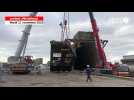 VIDÉO. Des portes de cinquante tonnes démontées à Lorient