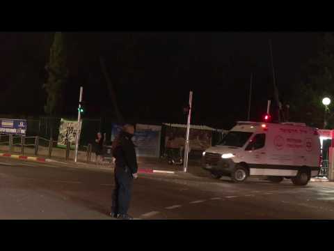 Israelis cheer as ambulances transporting freed hostages arrive