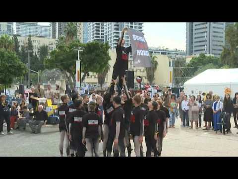 'Bring them home now', Tel Aviv dancers perform for hostage release