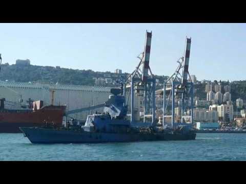 Israeli navy ship leaves Haifa for patrol off coast of Gaza