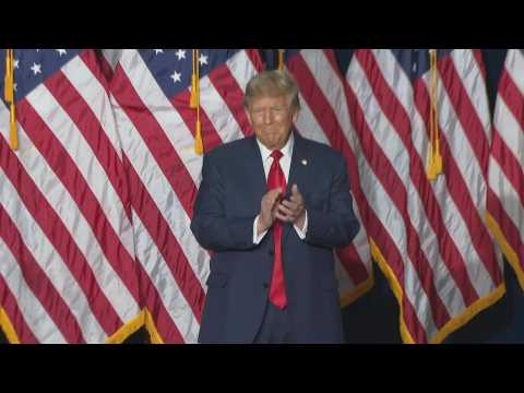 Trump cheered by supporters after victory in Iowa caucus