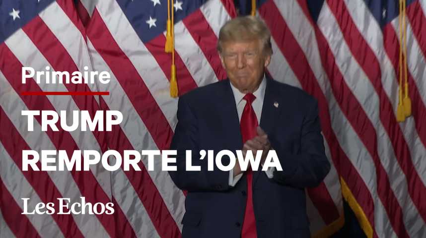 Illustration pour la vidéo « Le grand soir, ce sera en novembre » : Trump offensif après sa victoire dans l’Iowa