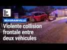 Collision frontale entre deux véhicules à Beaurainville