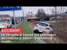 Le verglas a causé les premiers accidents à Saint-Quentin ce matin
