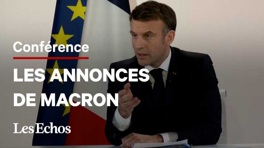 Illustration pour la vidéo Ce qu'il faut retenir de la conférence de presse d'Emmanuel Macron