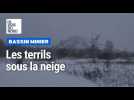 Les terrils d'Hénin-Beaumont et Dourges sous la neige