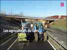 Les agriculteurs du Gers bloquent la RN124