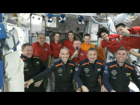 European crew arrives at ISS on private mission