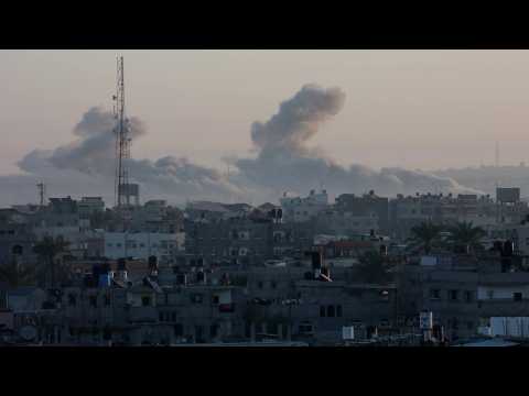 Smoke rises over Gaza's Khan Yunis amid Israeli strikes