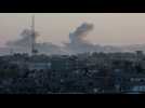Smoke rises over Gaza's Khan Yunis amid Israeli strikes