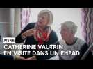 Catherine Vautrin, ministre de la Santé, en visite dans un Ehpad de l'Aisne