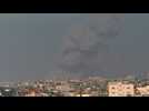 Smoke rises in Khan Yunis after Israeli strikes