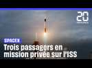 SpaceX : Des Européens ont décollé pour l'ISS grâce à une mission privée #shorts