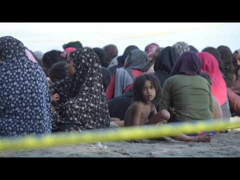 Nearly 200 Rohingya stranded on Indonesia beach